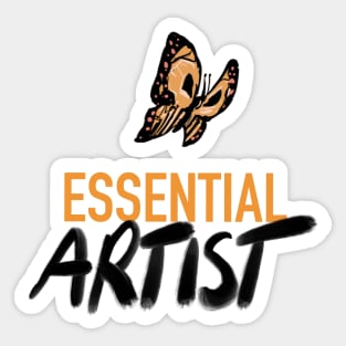 Essential ARTIST (yellow butterfly) Sticker